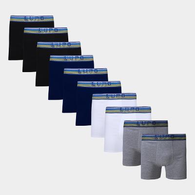 Kit Cueca Boxer Lupo Masculina - 10 Peças
