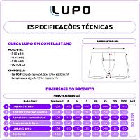 Kit Cueca Boxer Lupo Masculina - 10 Peças - 7