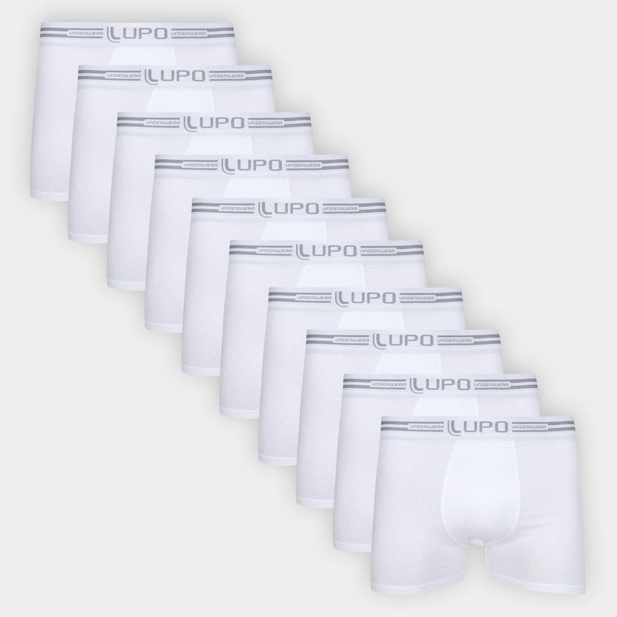 Kit Cueca Boxer Lupo Masculina - 10 Peças - 1