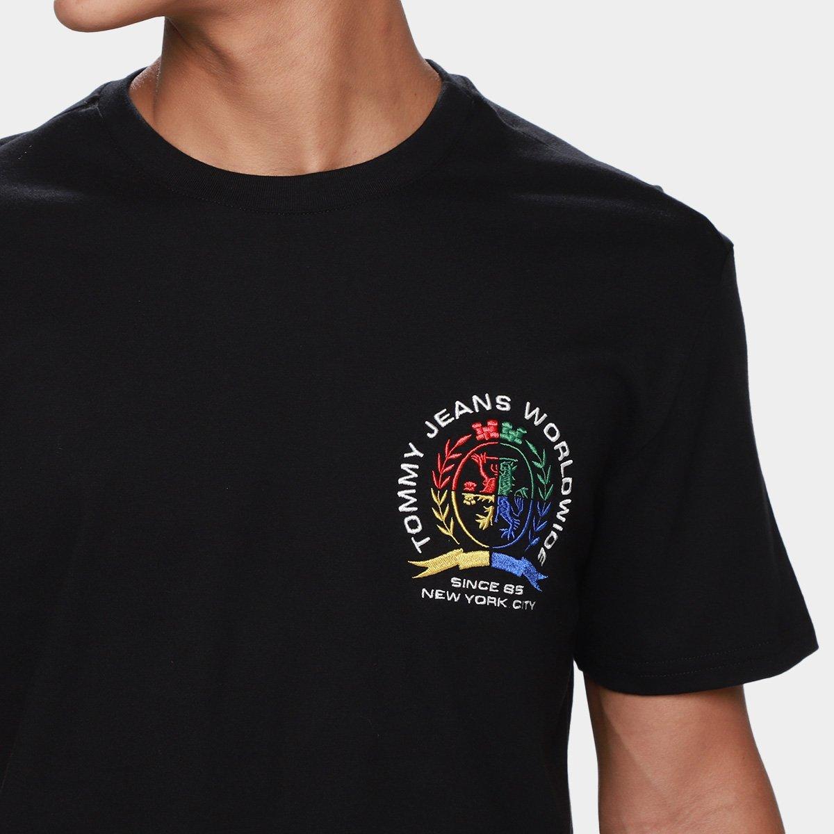 Camiseta Tommy Jeans Crest Teex Masculina - 3