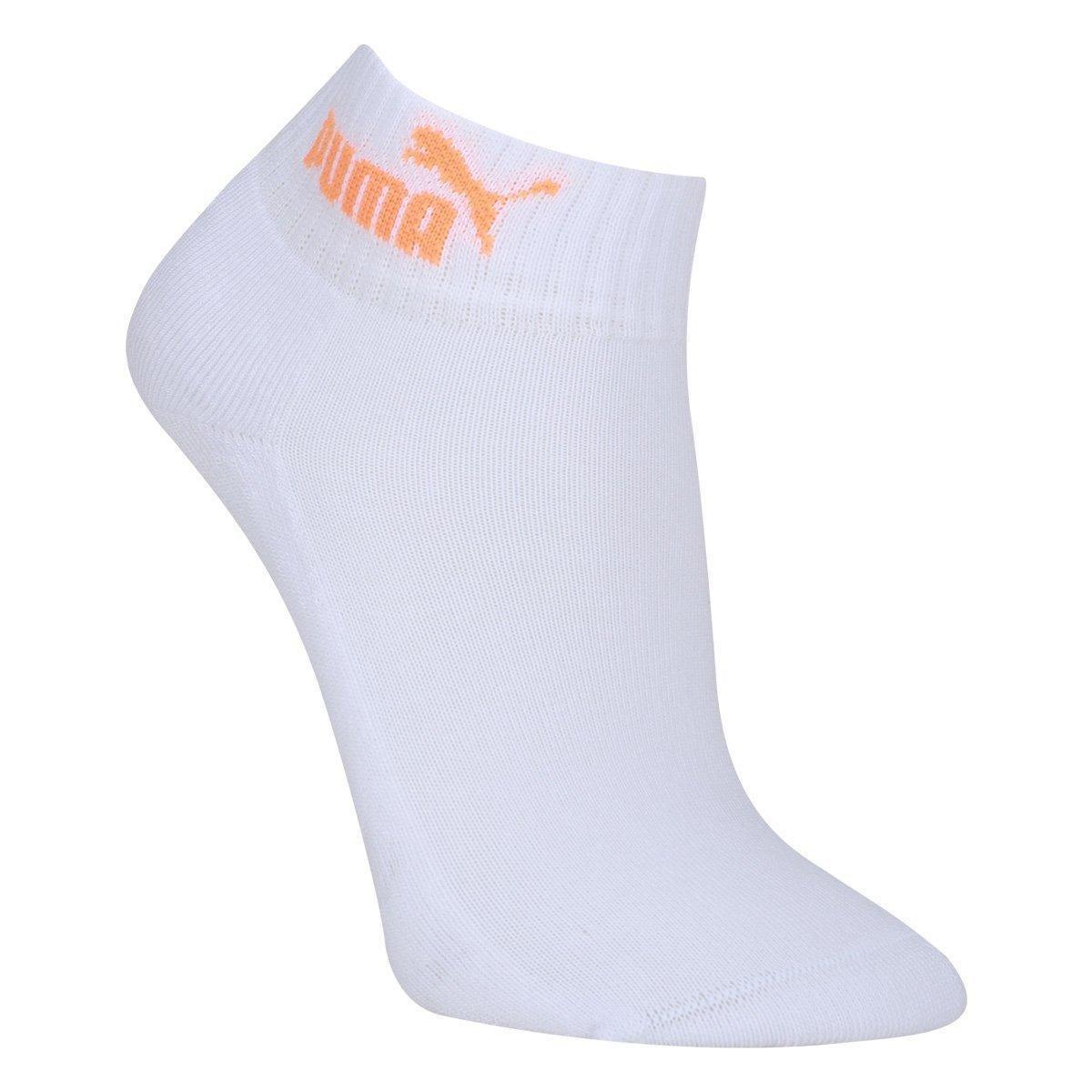 Kit Meia Puma Cano Baixo Esportiva 3 Pares Feminino - 3