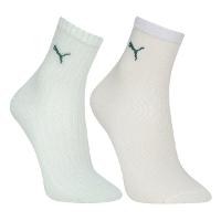 Kit Meia Puma Cano Médio Esportiva 2 Pares Feminino - 1