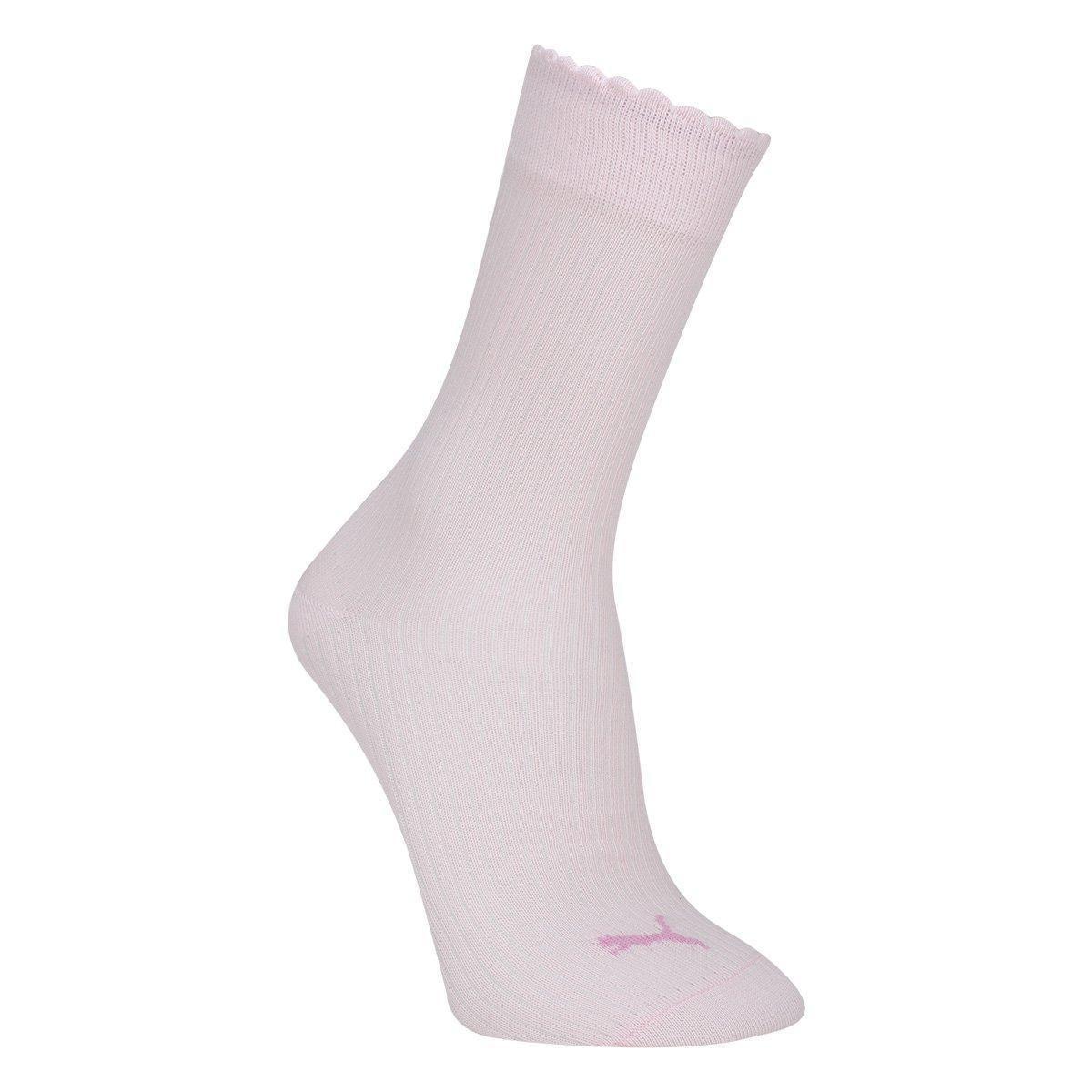 Kit Meia Puma Cano Médio 2 Pares Feminino - 2