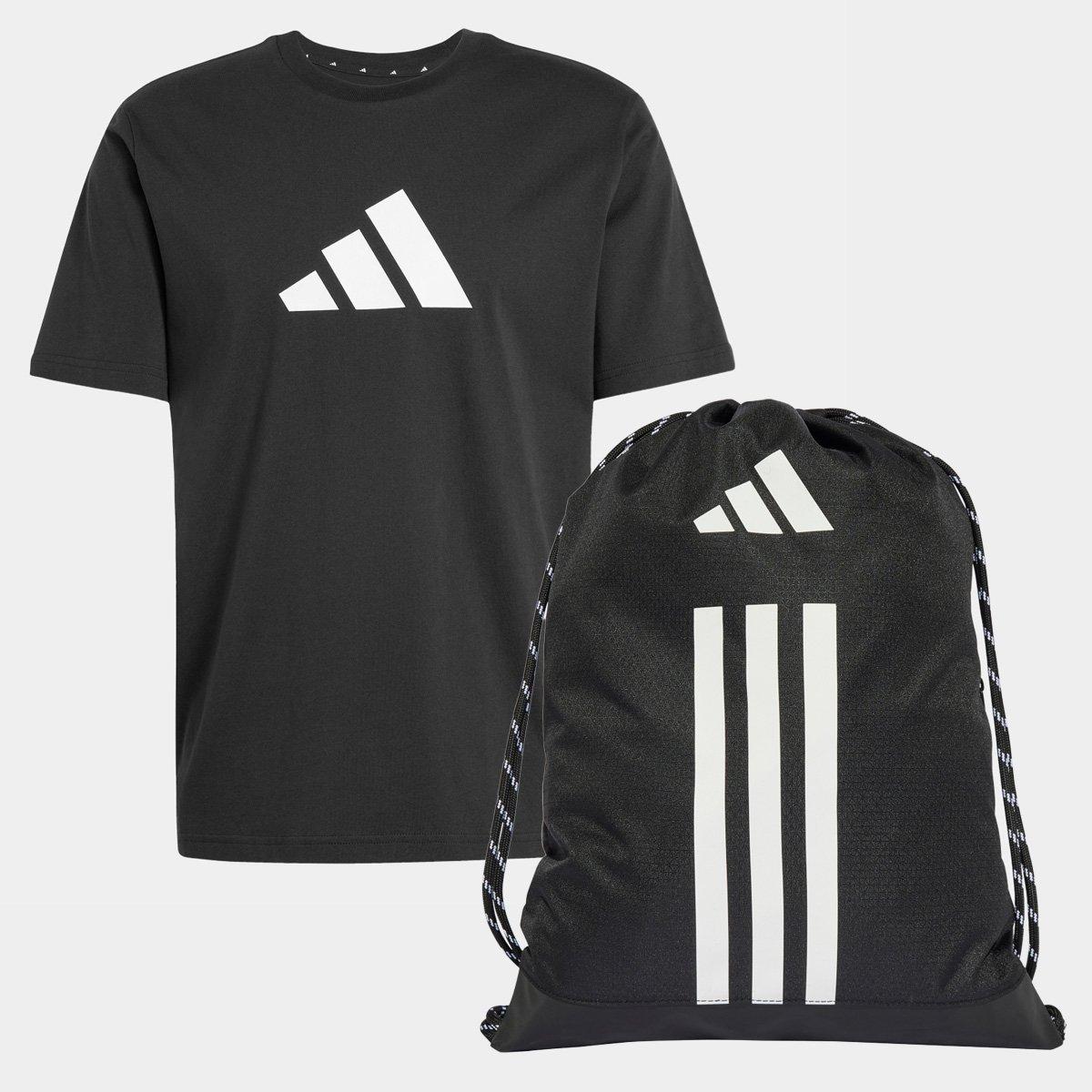 Kit Camiseta Adidas Future Icon + Mochila Adidas Treino Masculino - 1