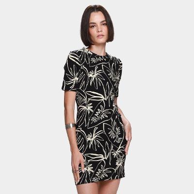 Vestido Curto Colcci Folhagens Feminino