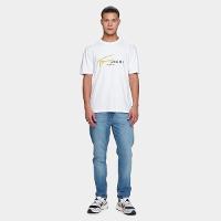 Camiseta Tommy Jeans Singtr Dna Masculina - 4