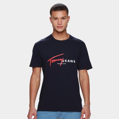 Camiseta Tommy Jeans Singtr Dna Masculina