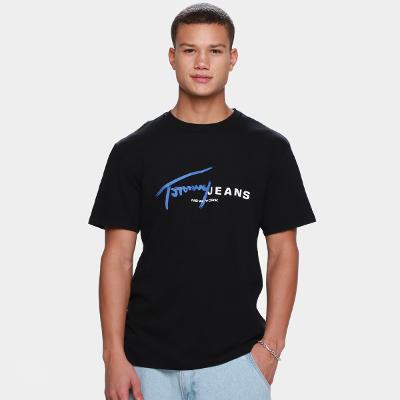 Camiseta Tommy Jeans Singtr Dna Masculina