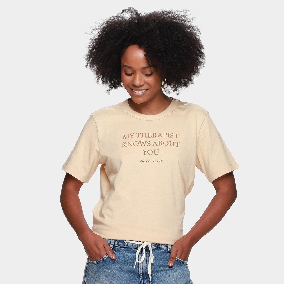 Camiseta Colcci Jeans Casual Feminina - 1