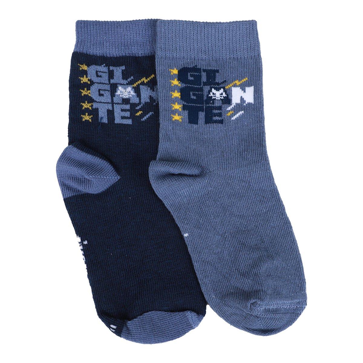 Kit Meia Infantil Cruzeiro Rikam 2 Pares - 1