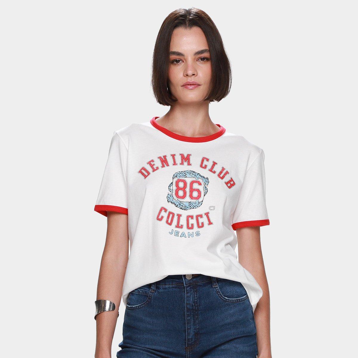 Camiseta Colcci Jeans Casual Feminina - 1