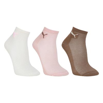 Kit Meia Puma Cano Médio Esportiva C/ 3 Pares Feminina