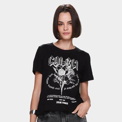 Camiseta Colcci Floral Feminina