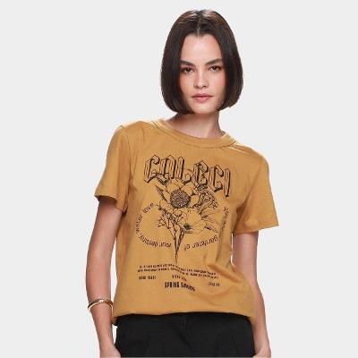 Camiseta Colcci Floral Feminina