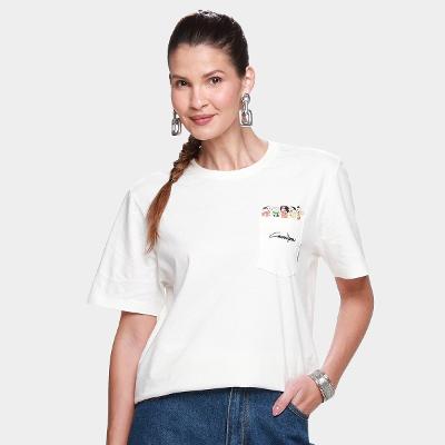 Camiseta Cavalera Turma Da Mônica Comfort Feminina