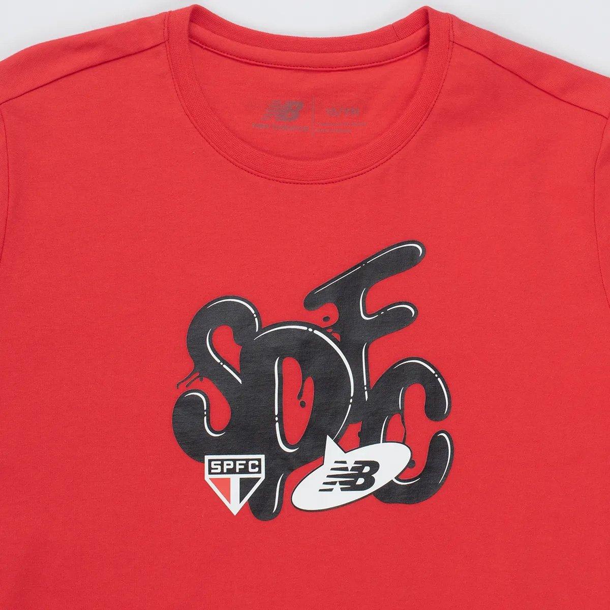 Camiseta Infantil São Paulo Slime New Balance - 4