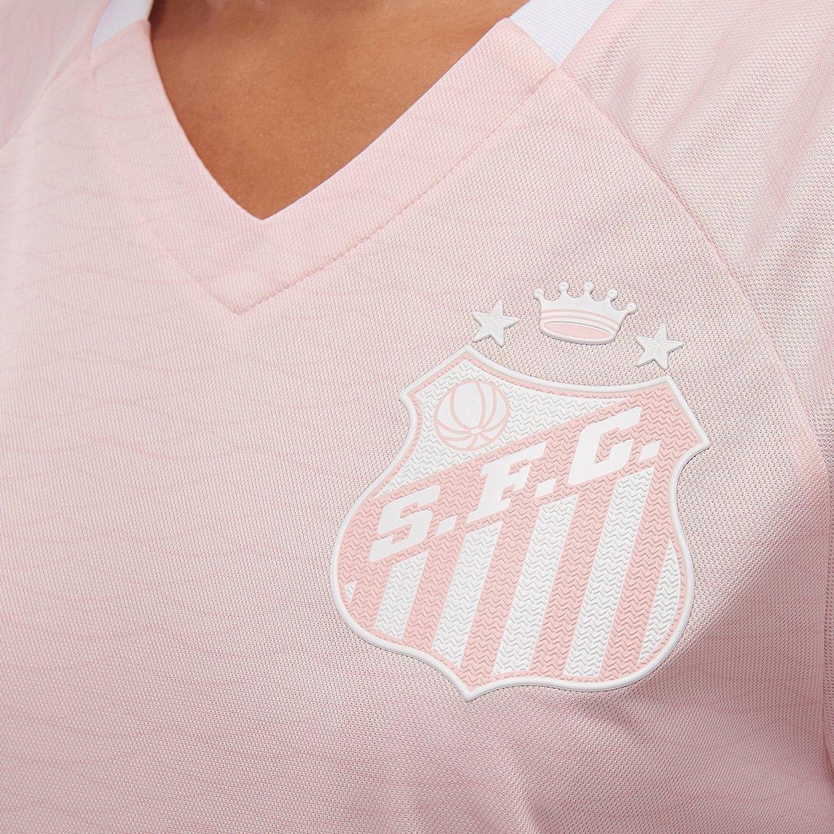Camisa Santos Outubro Rosa 25/26 Torcedor Umbro Feminina - 3