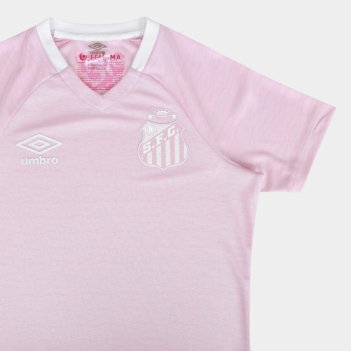 Camisa Santos Outubro Rosa 25/26 Torcedor Umbro Feminina - 6
