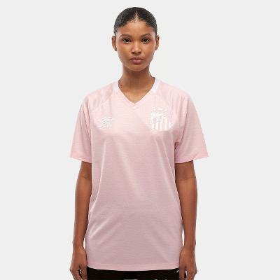 Camisa Santos Outubro Rosa 25/26 Torcedor Umbro Feminina