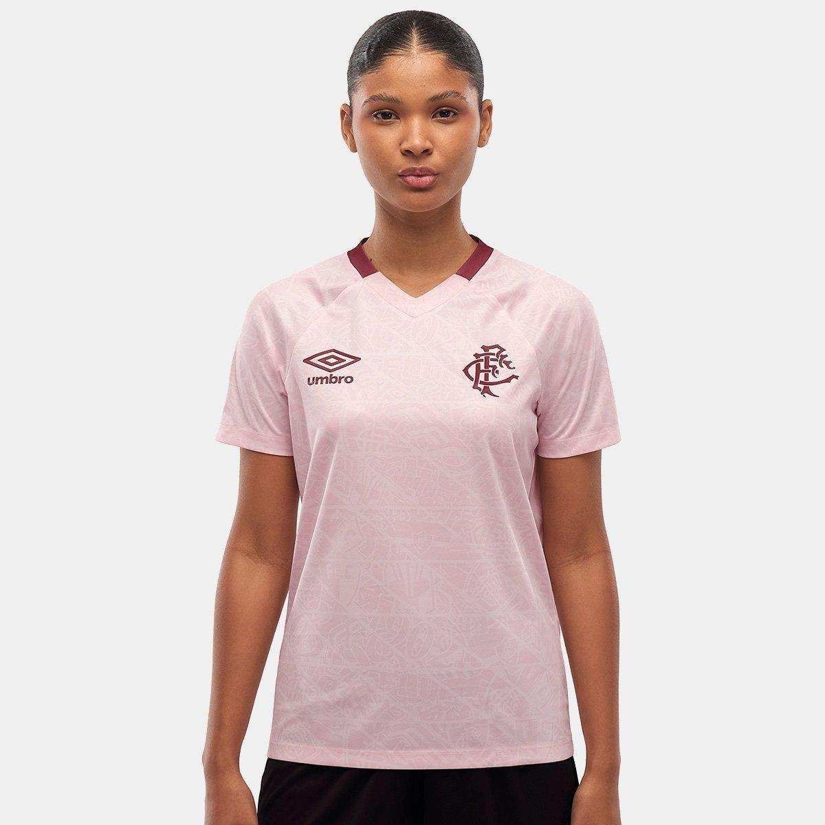 Camisa Fluminense Outubro Rosa 25/26 Torcedor Umbro Feminina - 1