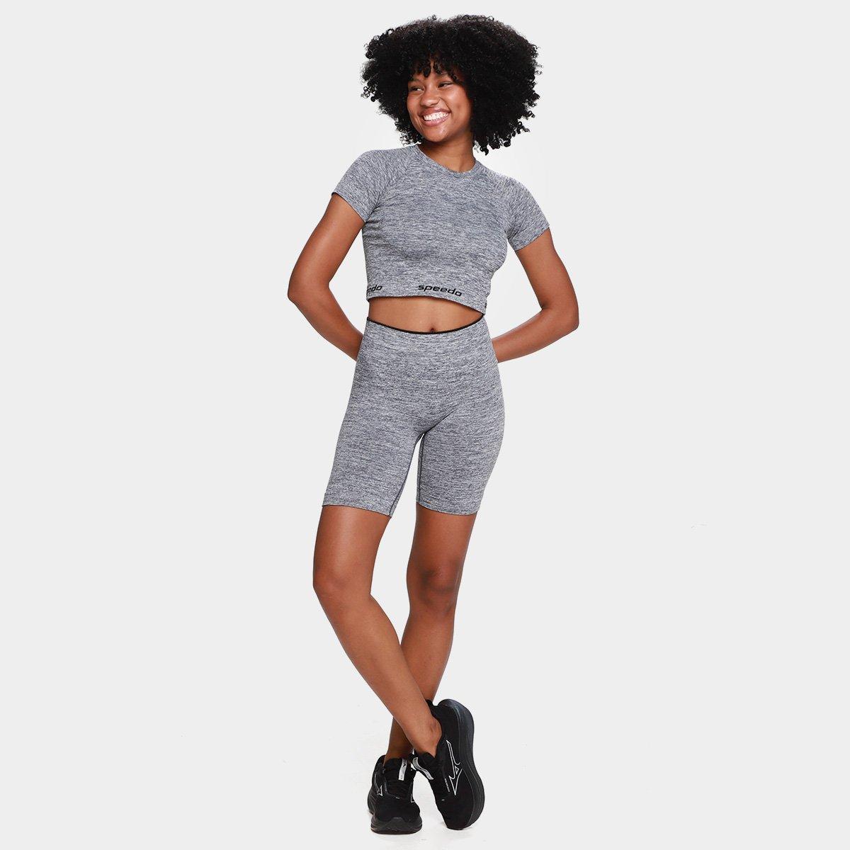 Camiseta Cropped Speedo Esportiva Feminina - 4
