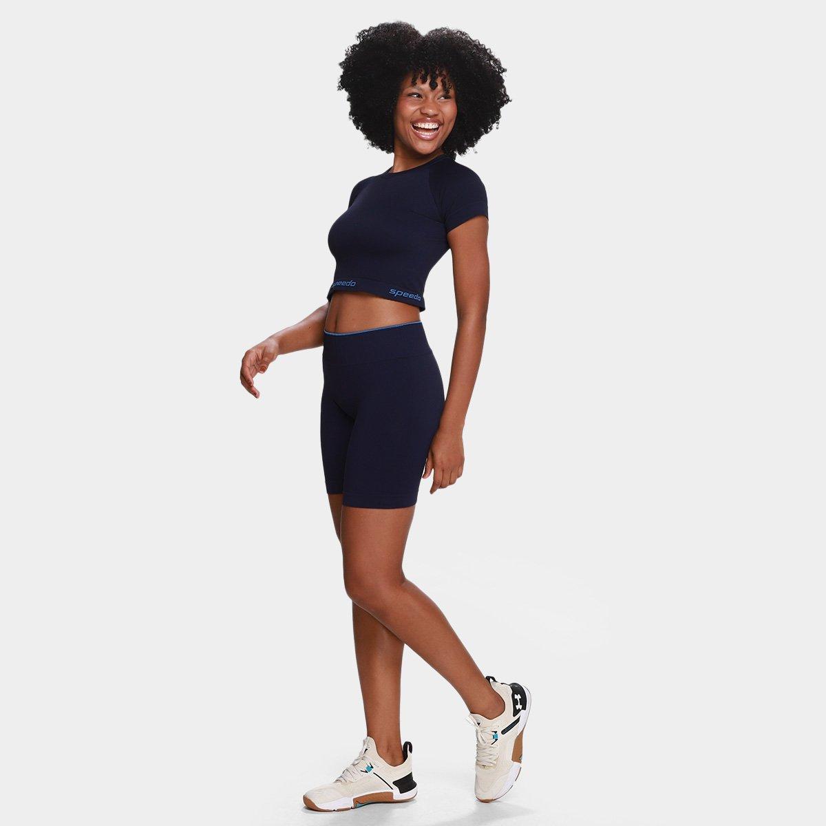 Camiseta Cropped Speedo Esportiva Feminina - 4