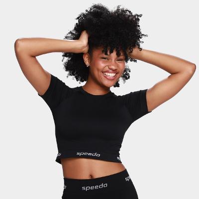 Camiseta Cropped Speedo Esportiva Feminina