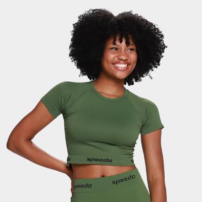 Camiseta Cropped Speedo Esportiva Feminina