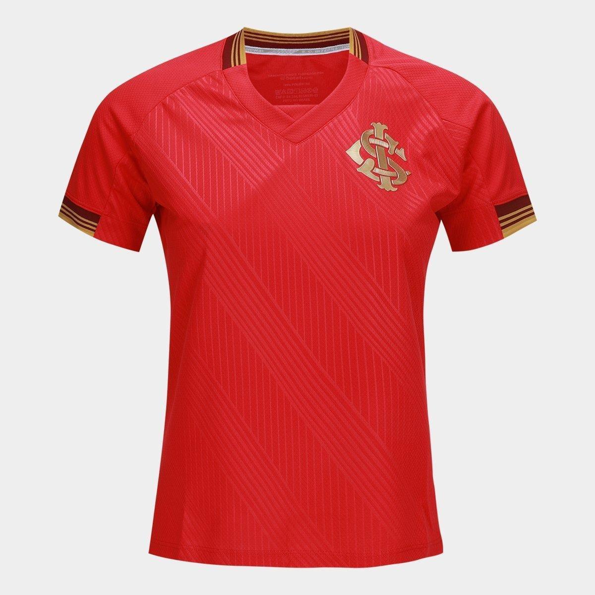 Camiseta Internacional Gold II Feminina - 1