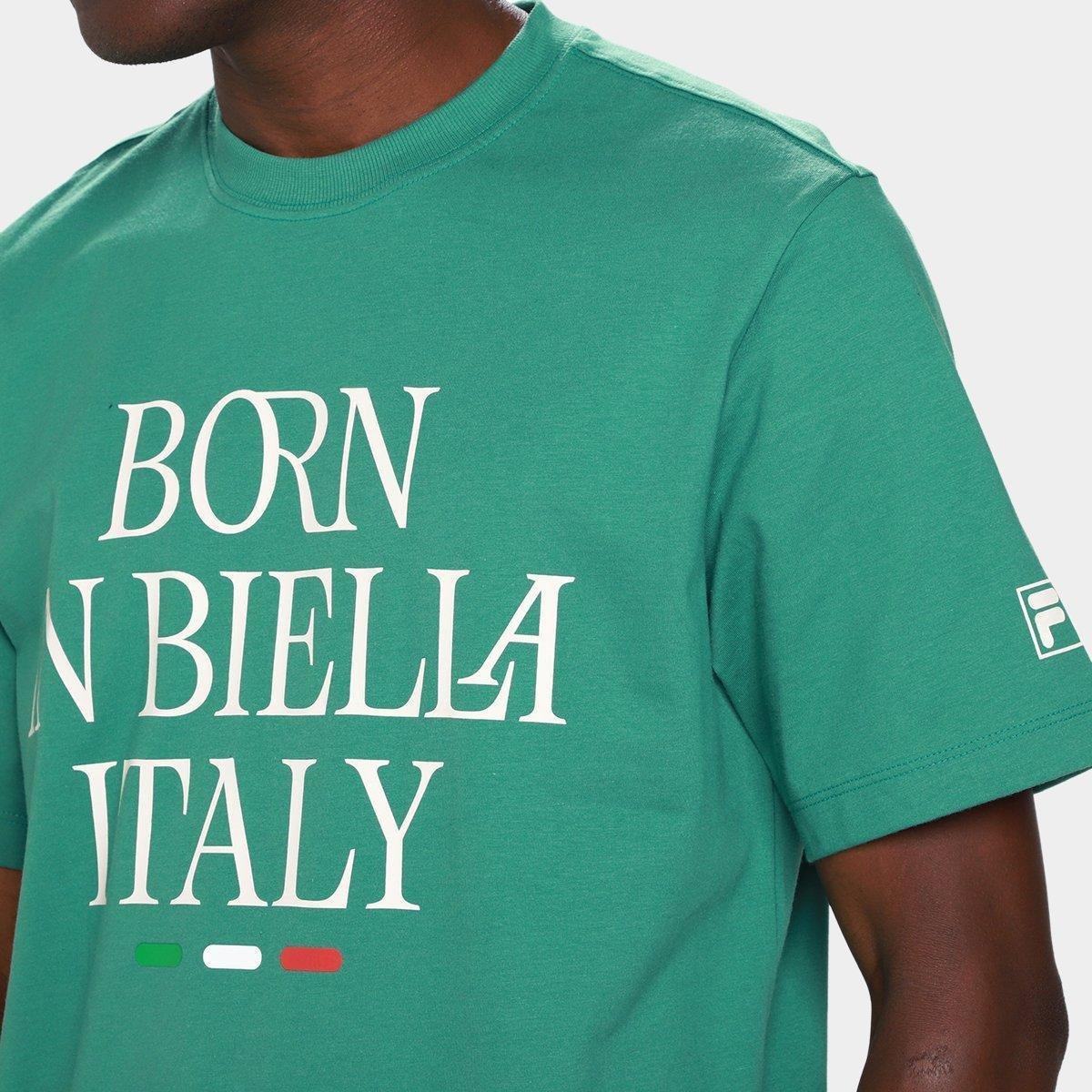 Camiseta Fila Comfort Born in Biella Letter Masculina - 3