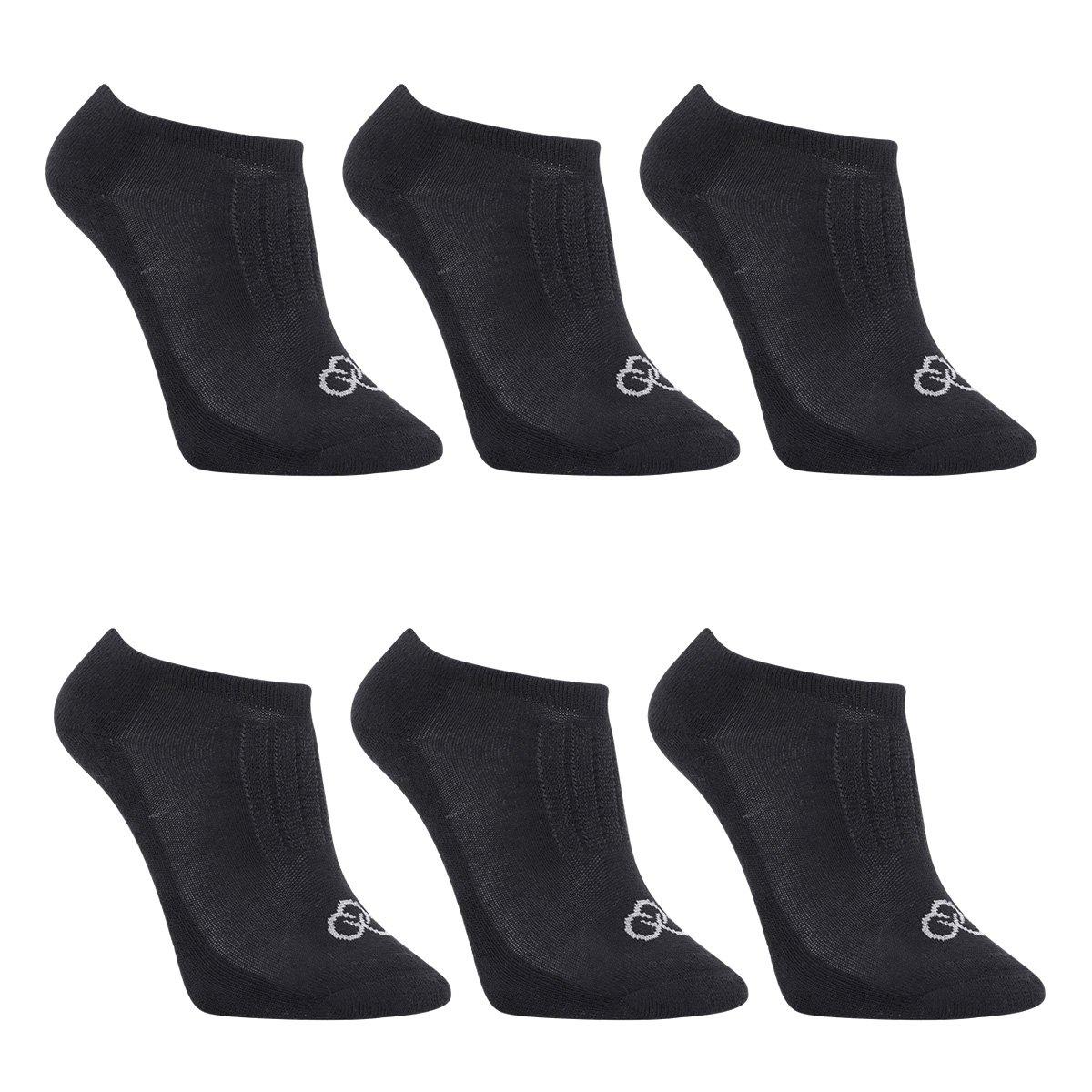 Kit Meia Olympikus Invisivel C/ 6 Pares Feminino - 1