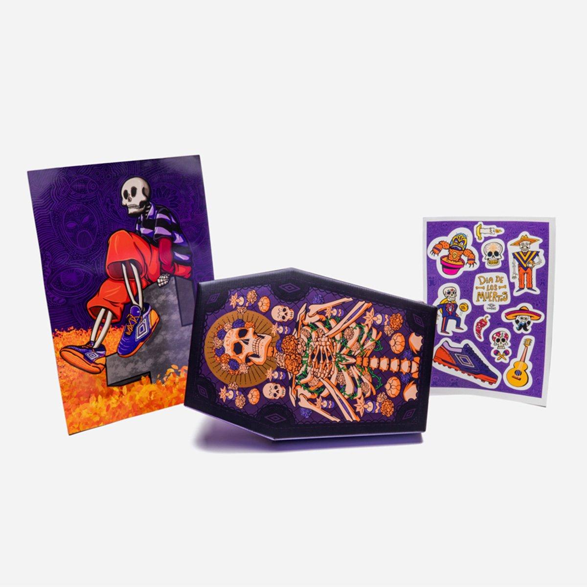 Chuteira Campo Umbro Adamant Master Class Pro Sg Dia de Los Muertos Unissex - 9