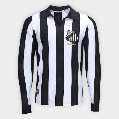 Camisa Santos 1963 Bi Mundial Manga Longa Masculina