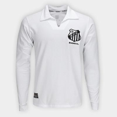 Camisa Santos 1963 Bi Mundial Manga Longa Masculina