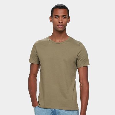 Camiseta Básica Hering Slim Manga Curta Masculina