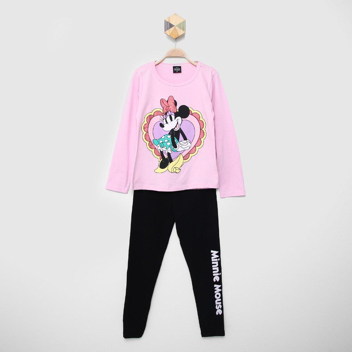 Conjunto Longo  Infantil Disney Minnie Mouse  Menina - 1