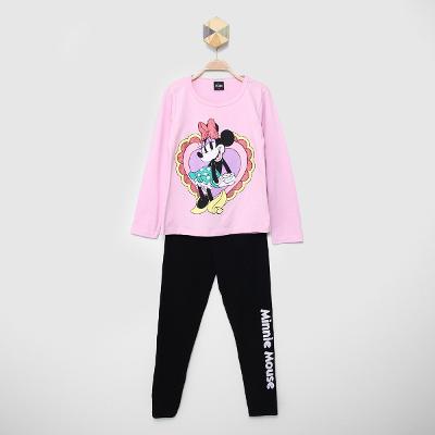 Conjunto Longo  Infantil Disney Minnie Mouse  Menina