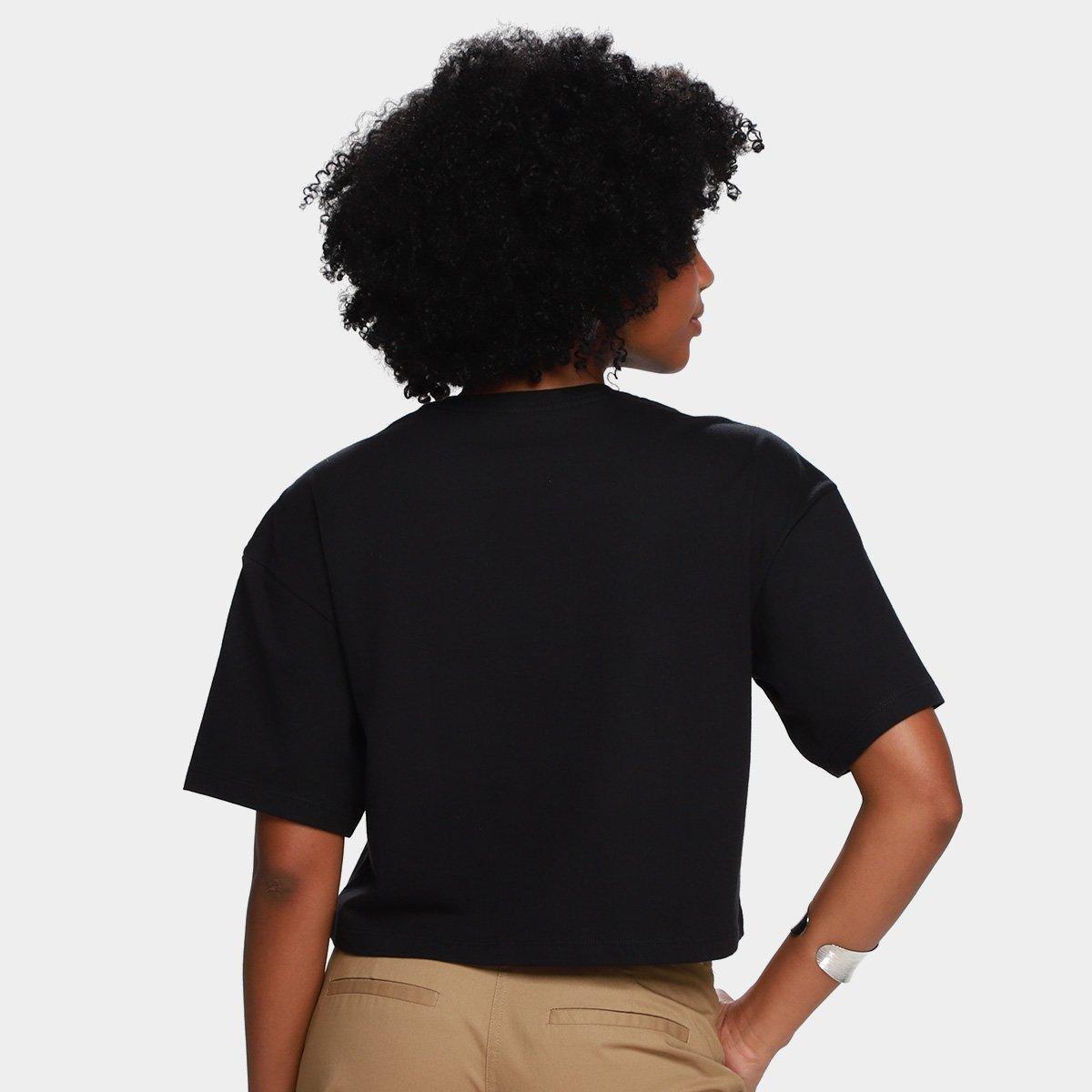 Camiseta Cropped Calvin Klein Embossed Feminina - 2
