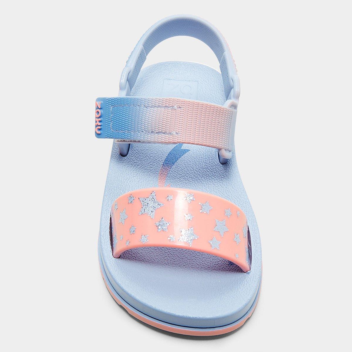Sandália Infantil Disney Zaxynina Moderninha Print Menina - 4