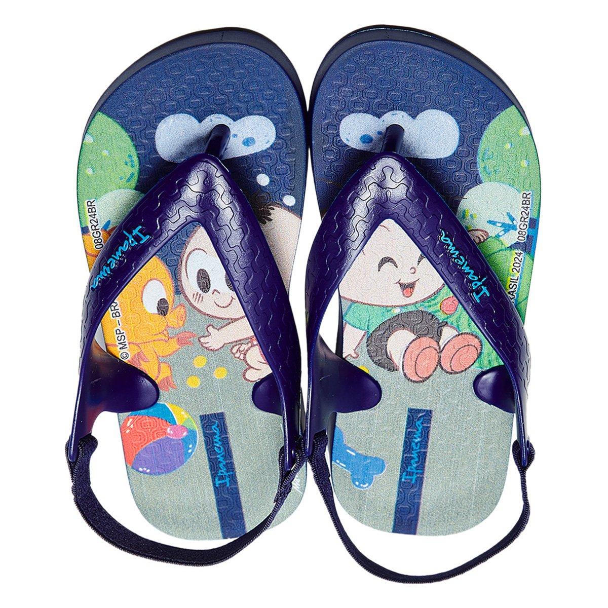 Chinelo Infantil Grendene Kids Ipanema Turma Da Mônica Masculino - 1