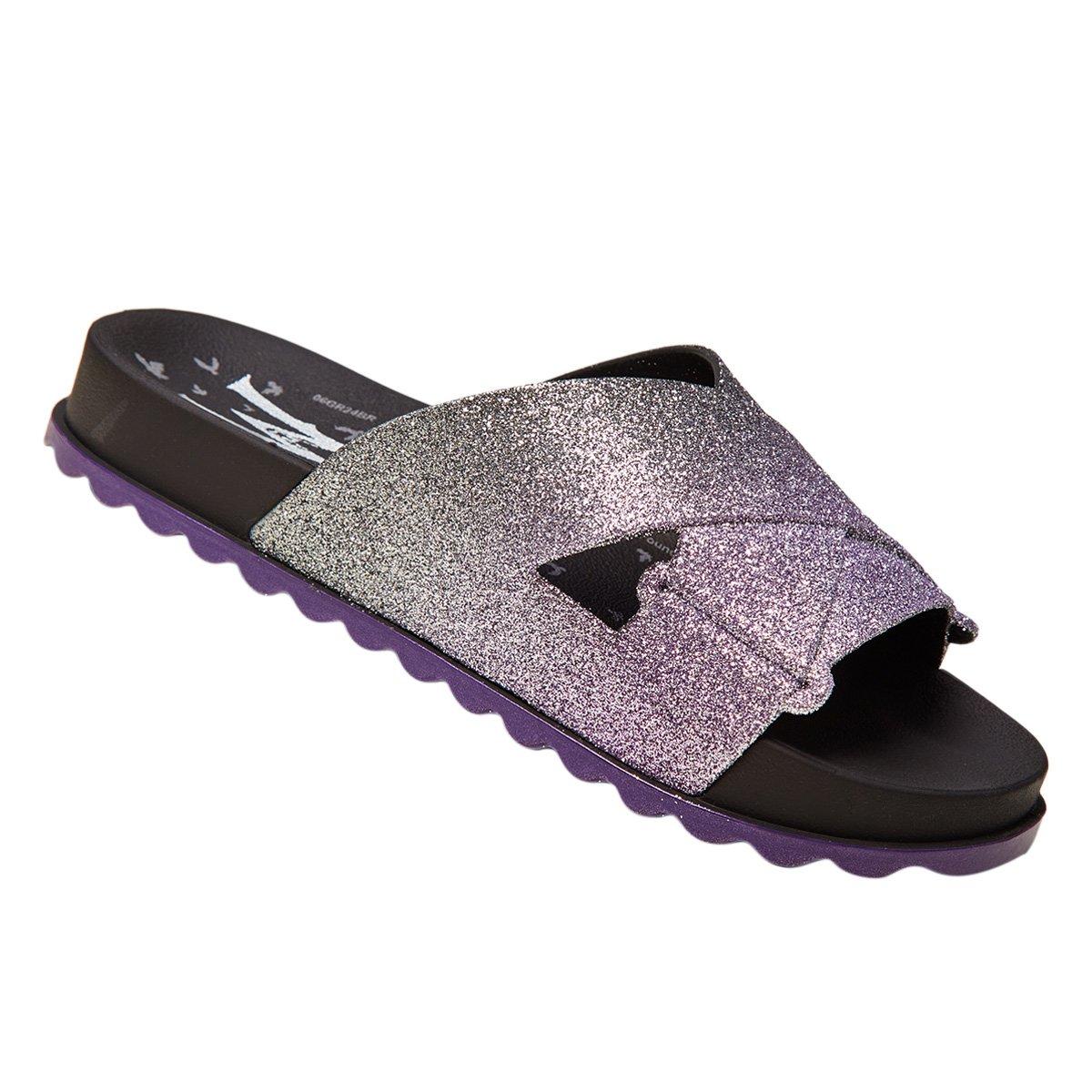 Chinelo Infantil Grendene Kids Wandinha Dark Shine Menina - 2