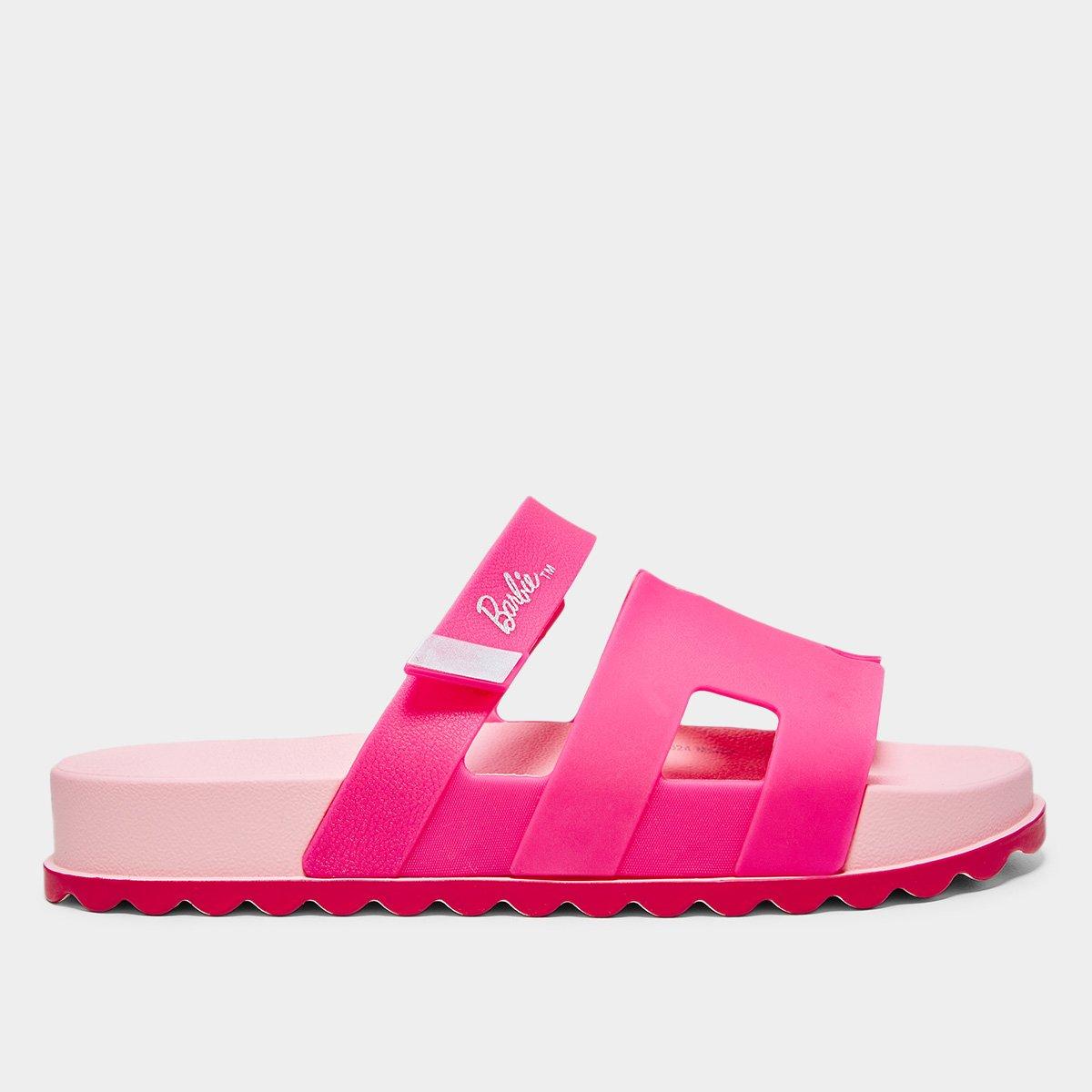 Sandália Slide Infantil Grendene Barbie Glam Menina - 1