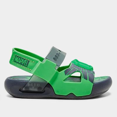 Sandália Bebê Grendene Marvel United Menino