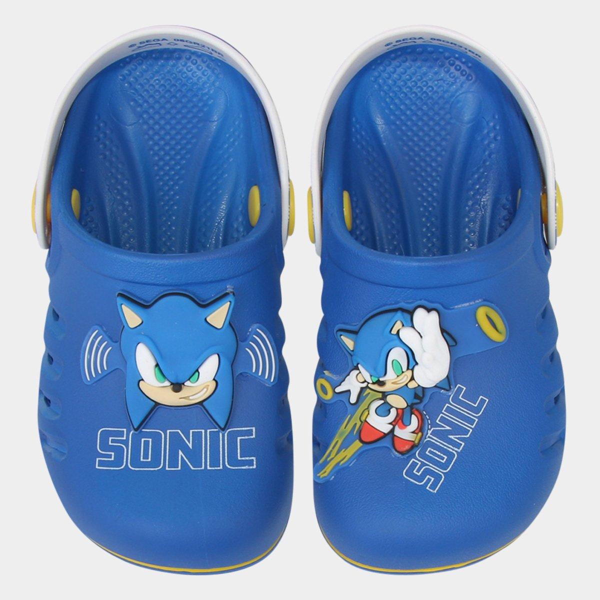 Sandália Infantil Grendene Kids Babuche Sonic Masculina - 1
