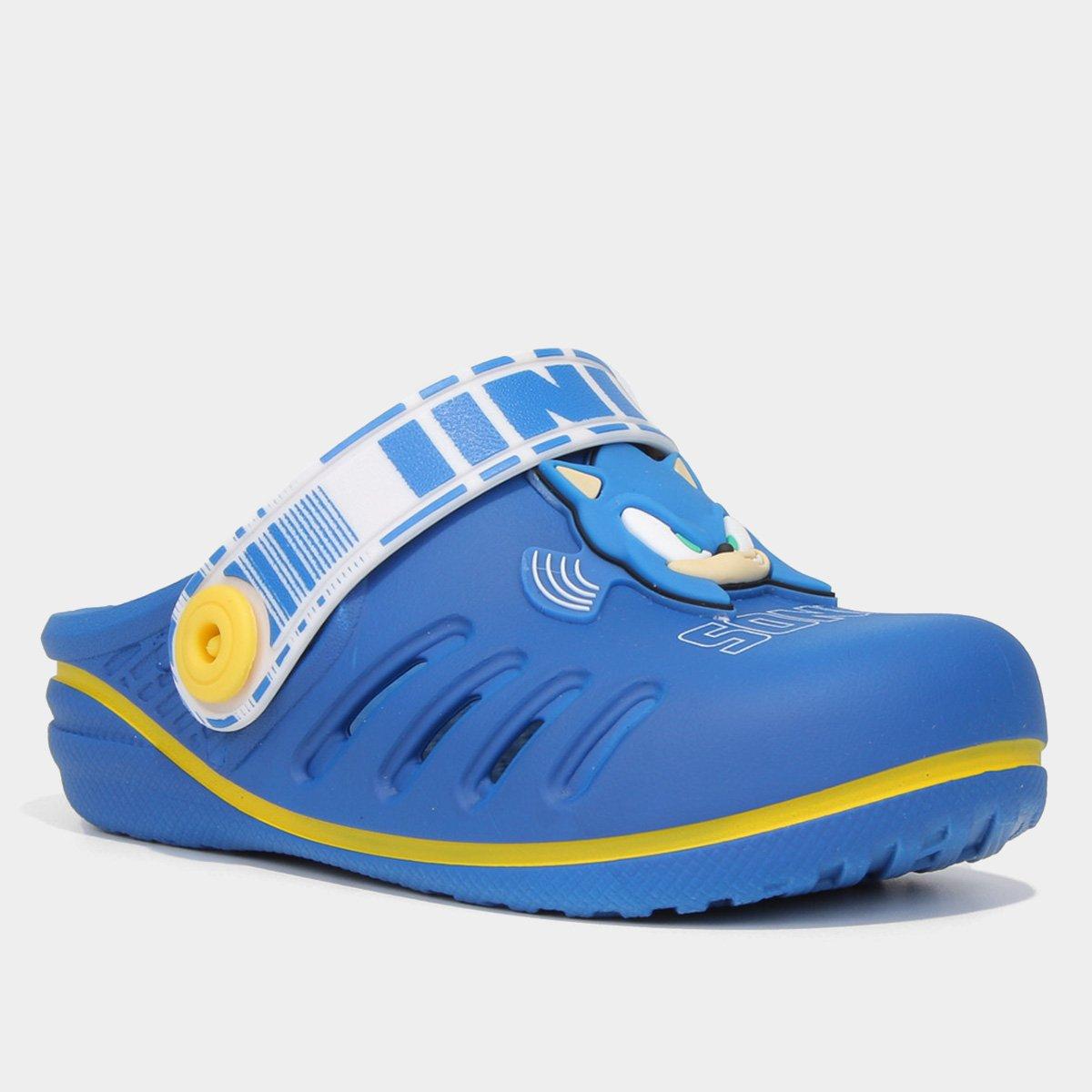 Sandália Infantil Grendene Kids Babuche Sonic Masculina - 3