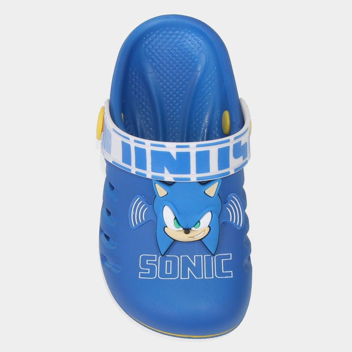 Sandália Infantil Grendene Kids Babuche Sonic Masculina - 4