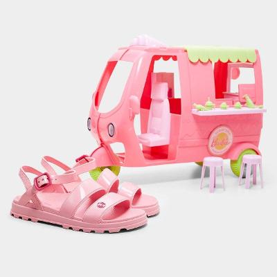 Sandália Infantil Grendene Barbie Com Sorveteria Menina