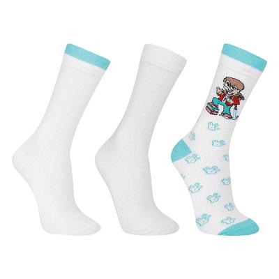 Kit Meia NerdStore - Nerdinho - Jovem Nerd - Cano longo - 3 pares