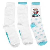 Kit Meia NerdStore - Nerdinho - Jovem Nerd - Cano longo - 3 pares - 7