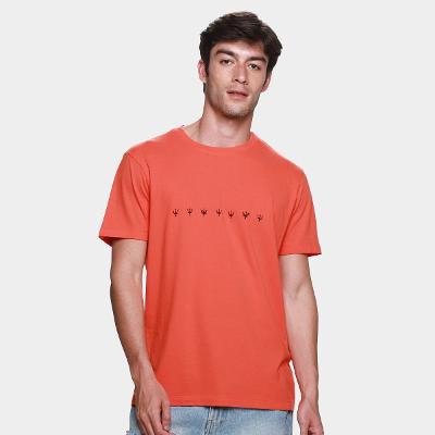 Camiseta Slim Osklen Vintage Underwater Masculina